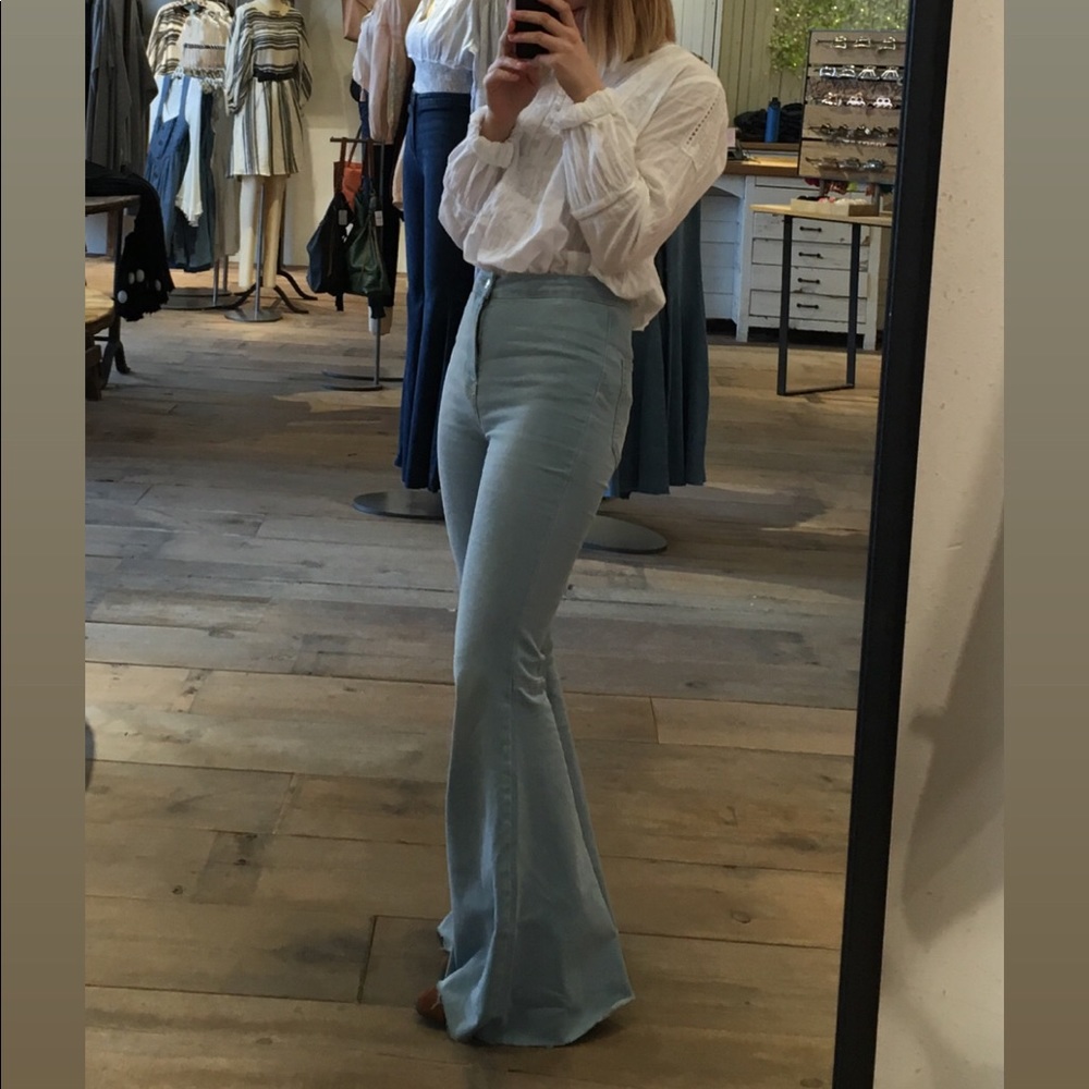 Free People Just Float On Flare Jeans
